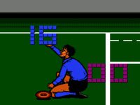 une photo d'Ã©cran de Super Rugby sur Nintendo Nes